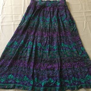 Beautiful blue and purple skirt